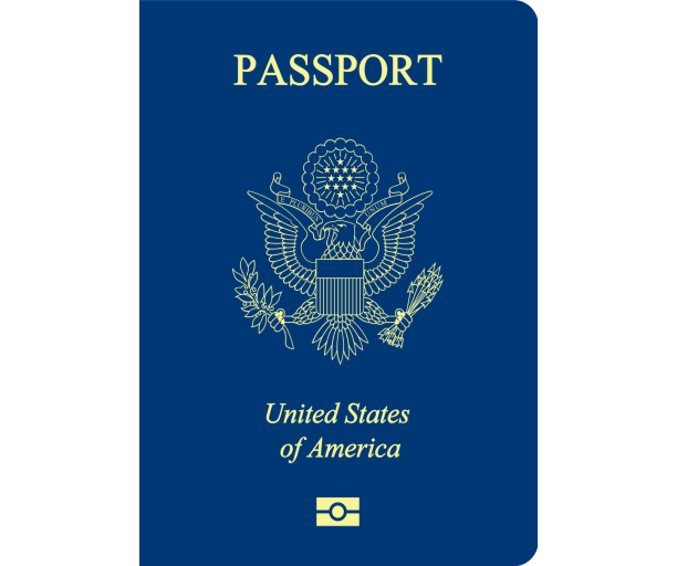 blue United States passport